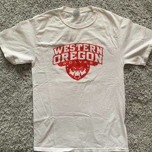 Vintage Western Oregon Wolves T-Shirt. Small. Port & Company.